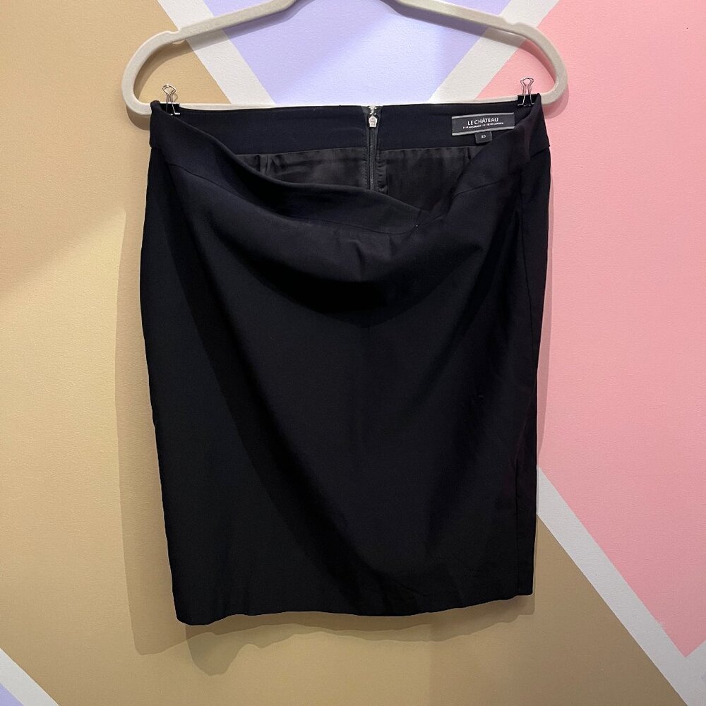 Le Chateau Basic black work skirt, just above the knee